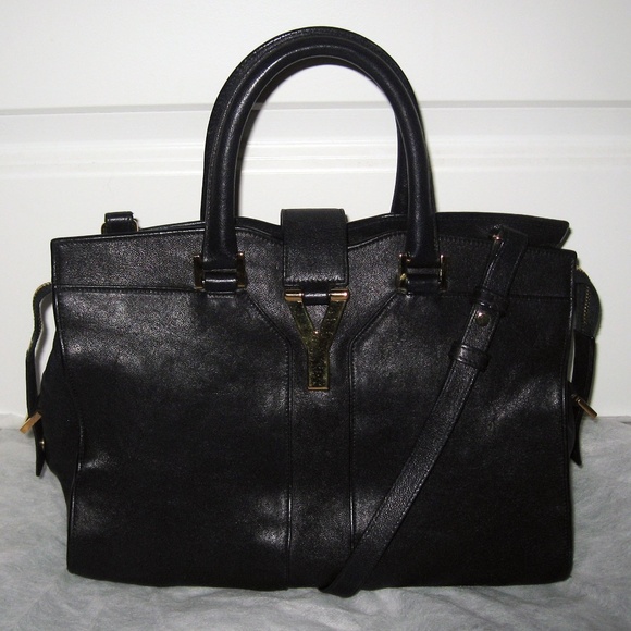 Saint Laurent Y ChYc Y-ligne Cabas Mini Dark Blue - Picture 3 of 9